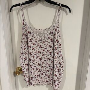 American Eagle Outfitters Pink and Purple Embellished Camisole